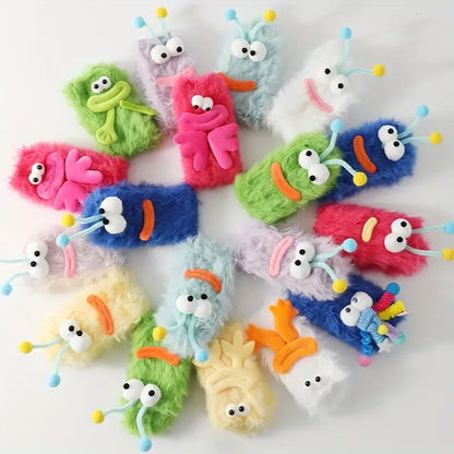 Coral velvet three-dimensional quirky socks