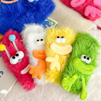 Coral velvet three-dimensional quirky socks