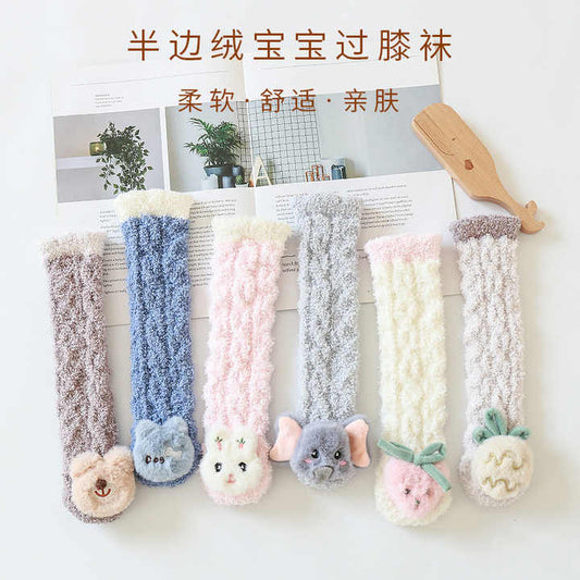 Baby Cartoon Fuzzy Warmer Socks