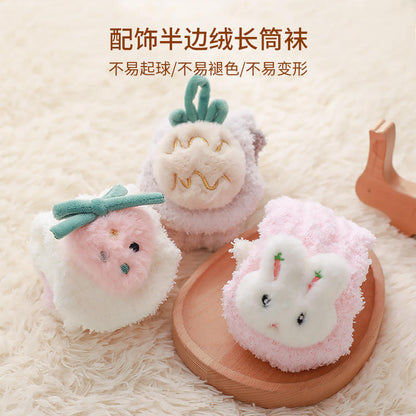 Baby Cartoon Fuzzy Warmer Socks