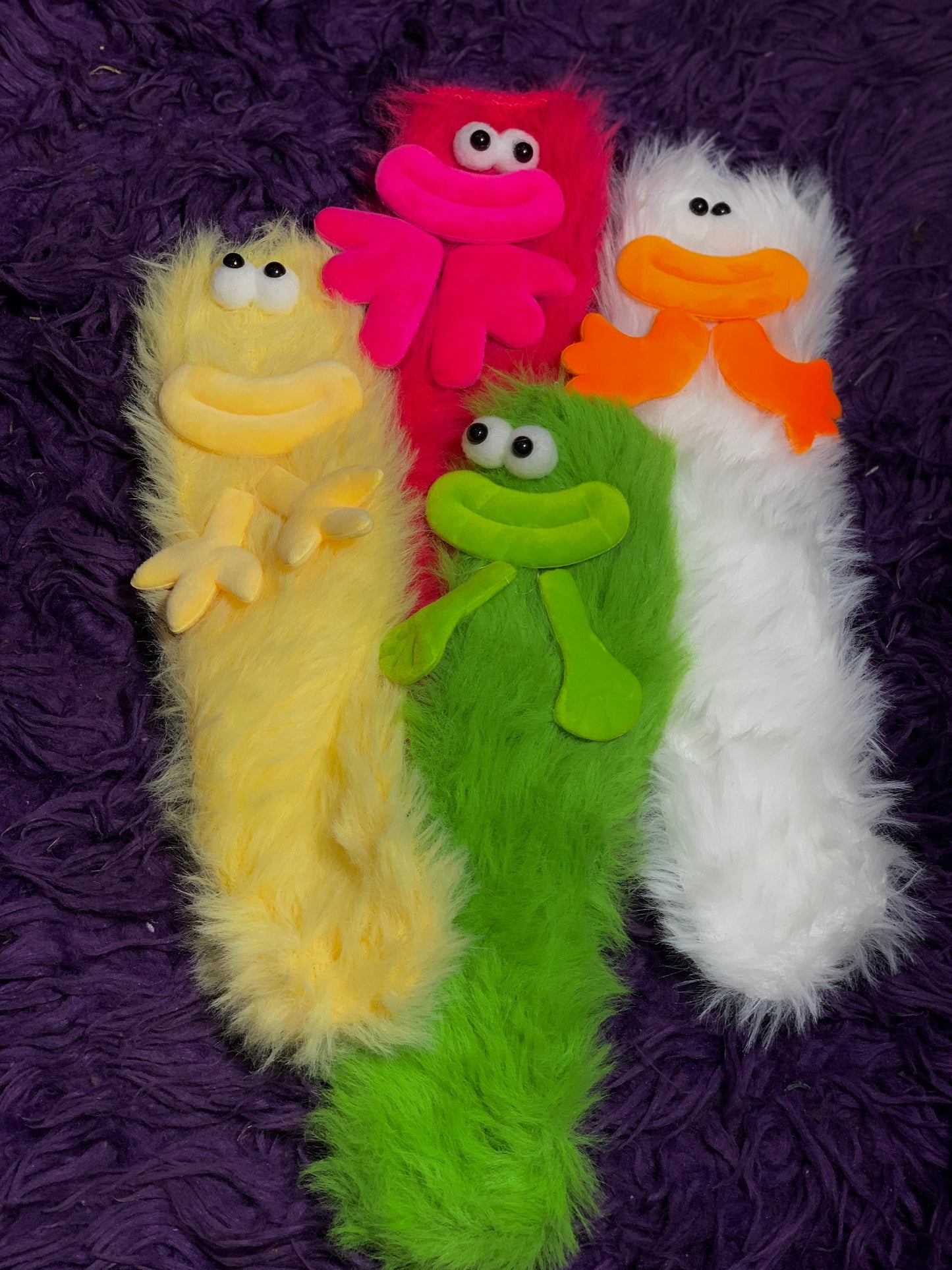 Coral velvet three-dimensional quirky socks