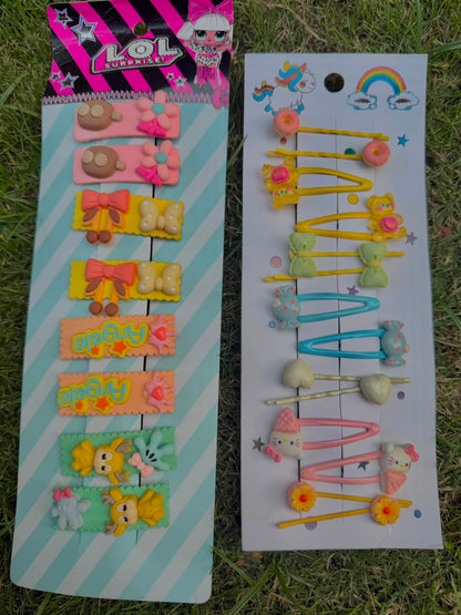 Girls’ Hair Accessories Collection – Bows, Clips, Pins & Elastic Bands