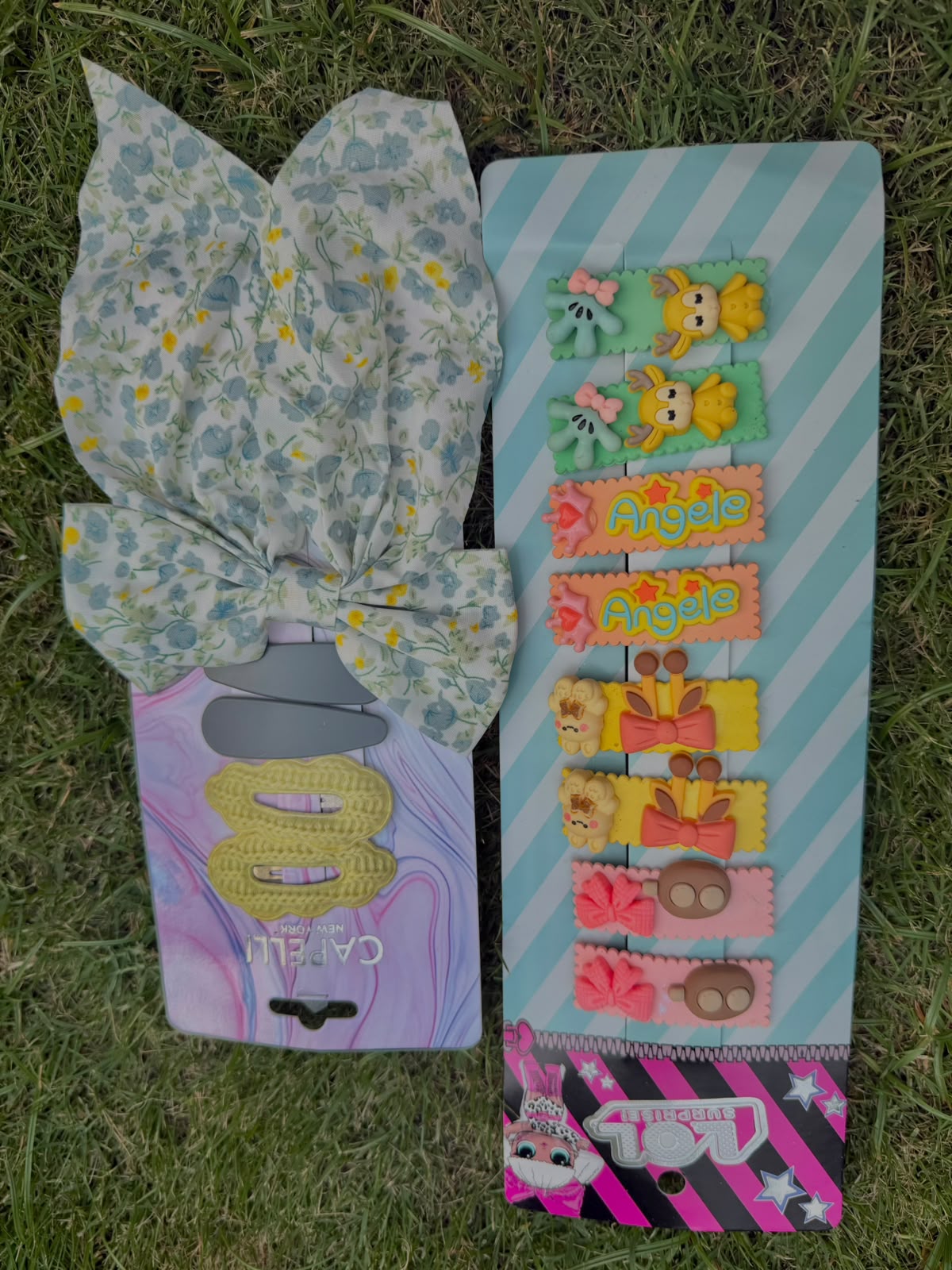 Girls’ Hair Accessories Collection – Bows, Clips, Pins & Elastic Bands