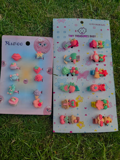 Girls’ Hair Accessories Collection – Bows, Clips, Pins & Elastic Bands