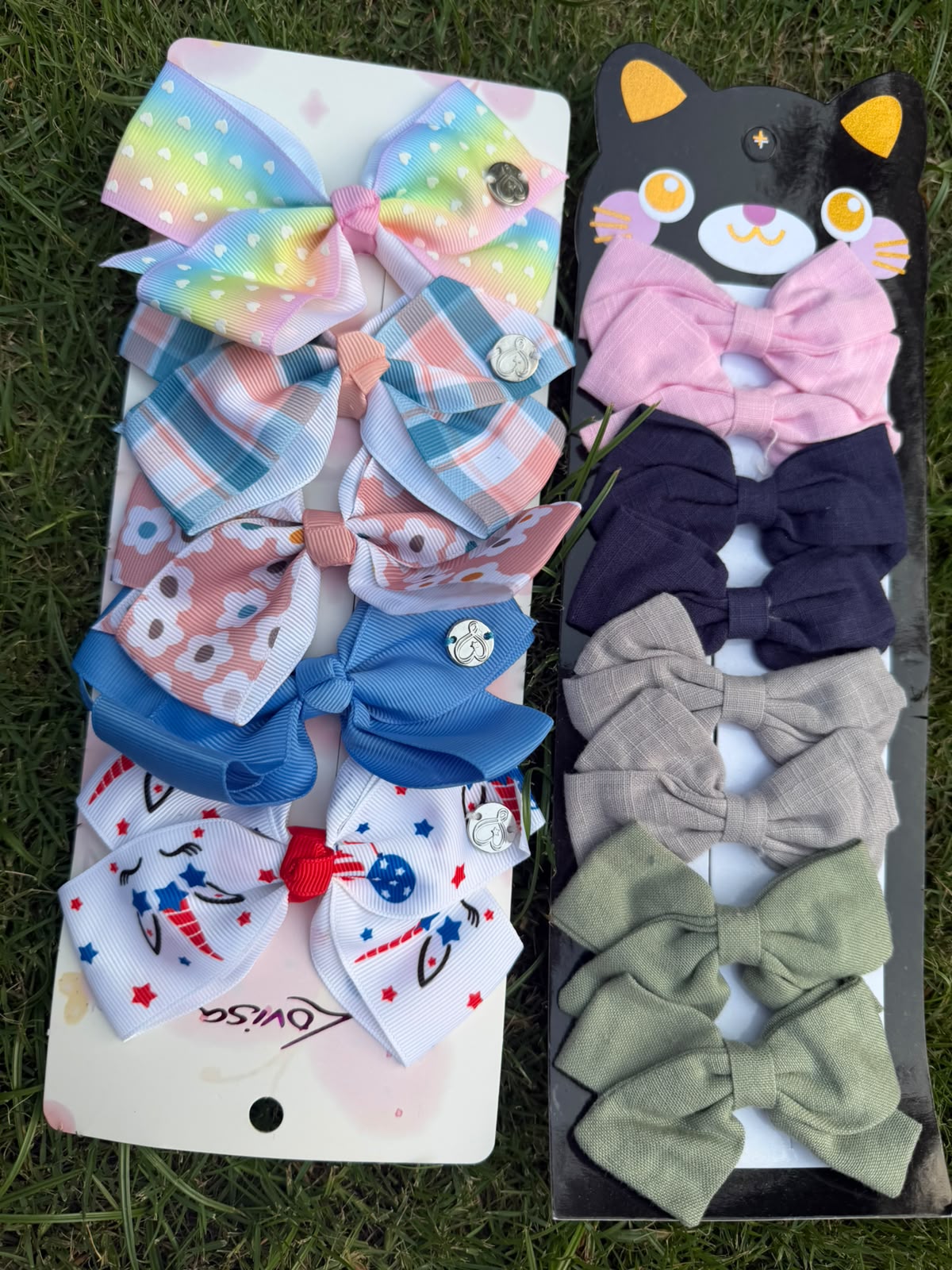 Girls’ Hair Accessories Collection – Bows, Clips, Pins & Elastic Bands