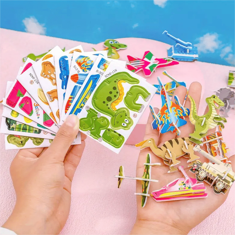 Educational 3D Cartoon Puzzle (pack of 10)