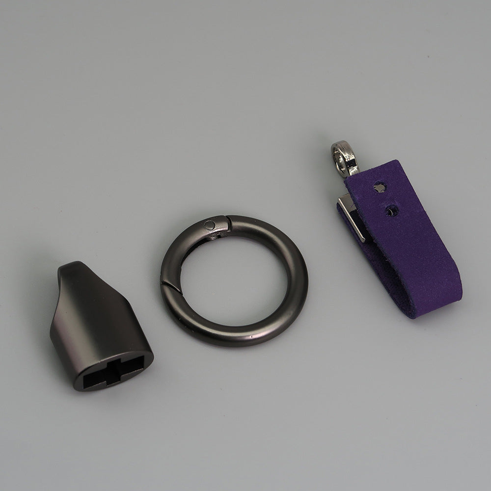 Frosting Leather Car Keychain