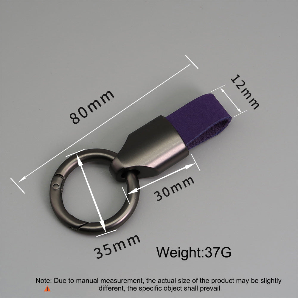 Frosting Leather Car Keychain