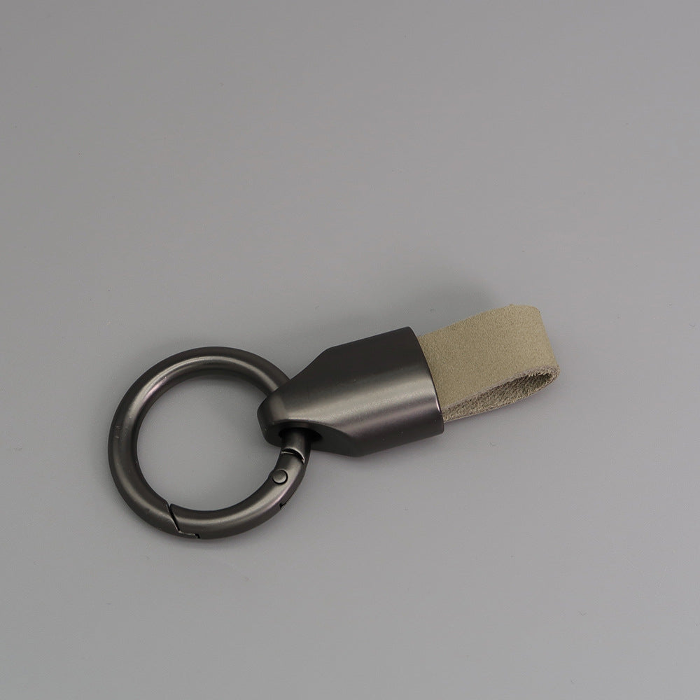 Frosting Leather Car Keychain