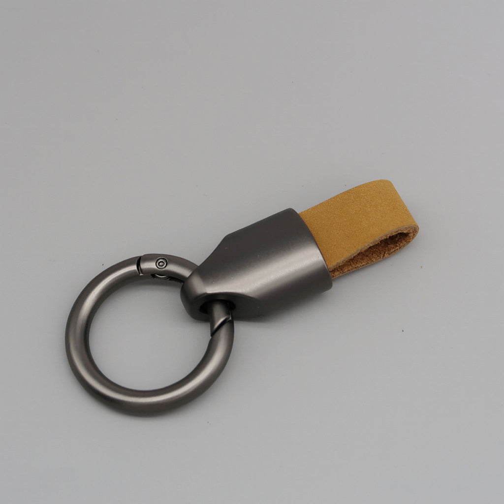 Frosting Leather Car Keychain