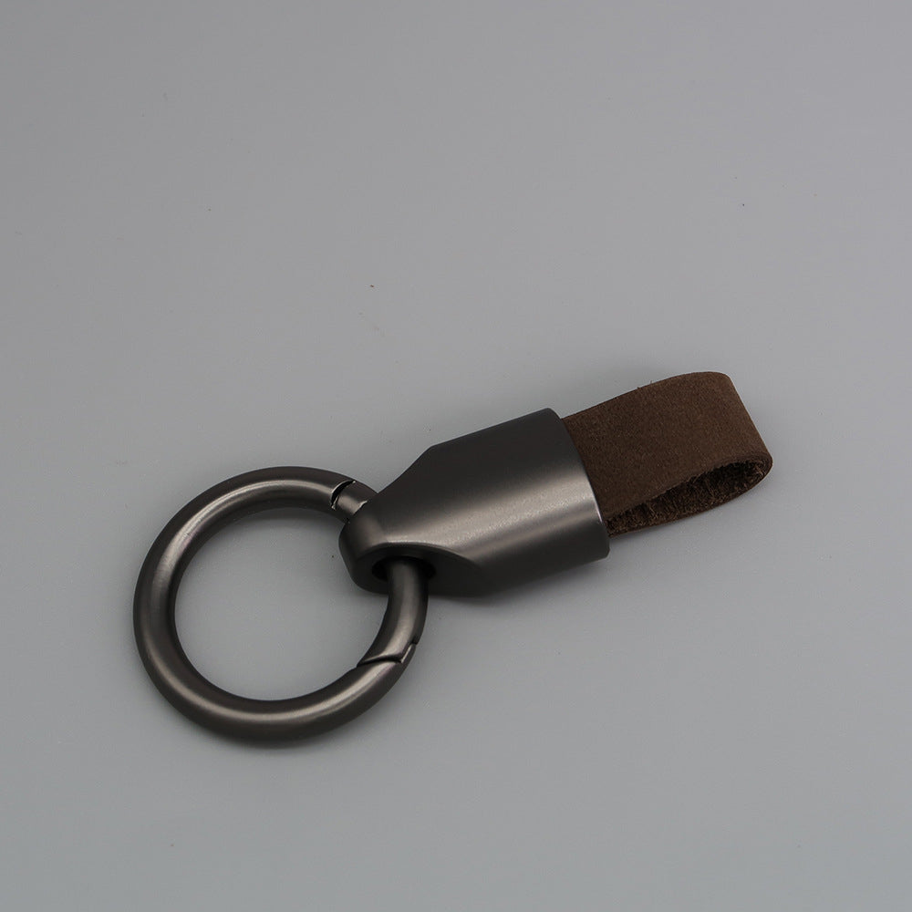 Frosting Leather Car Keychain